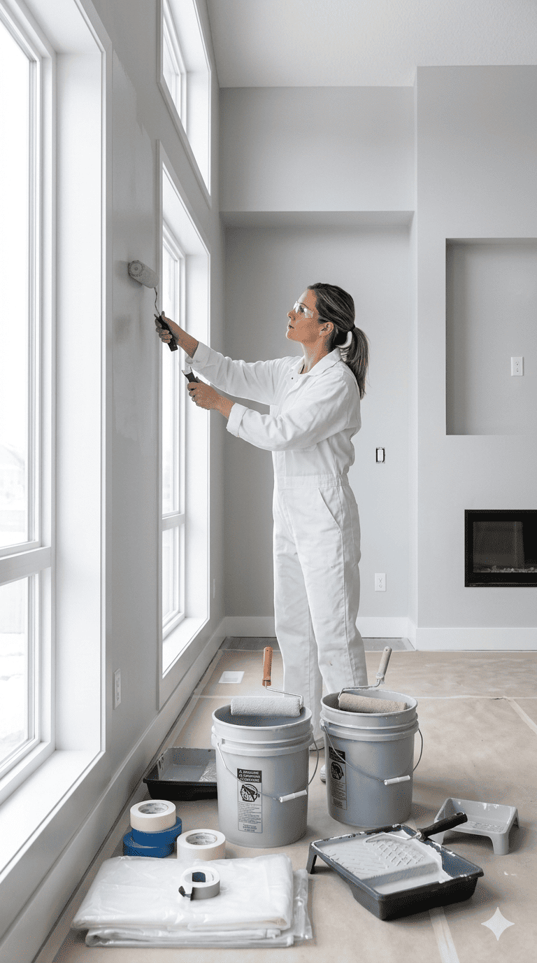 Interior painting and finishing work